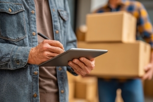 Delivery Team Confirmaing Details in Fulfillment Process